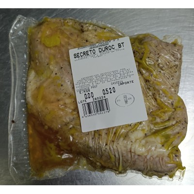 Secreto de cerdo baja temperatura